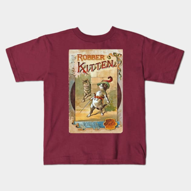 The Robber Kitten Kids T-Shirt by UndiscoveredWonders